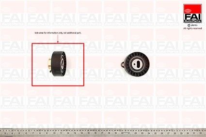 FAI AUTOPARTS Spriegotājrullītis, Gāzu sadales mehānisma piedziņ T9245